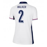 Maglia Calcio Inghilterra Kyle Walker #2 Prima Divisa Donna Europei 2024 Manica Corta